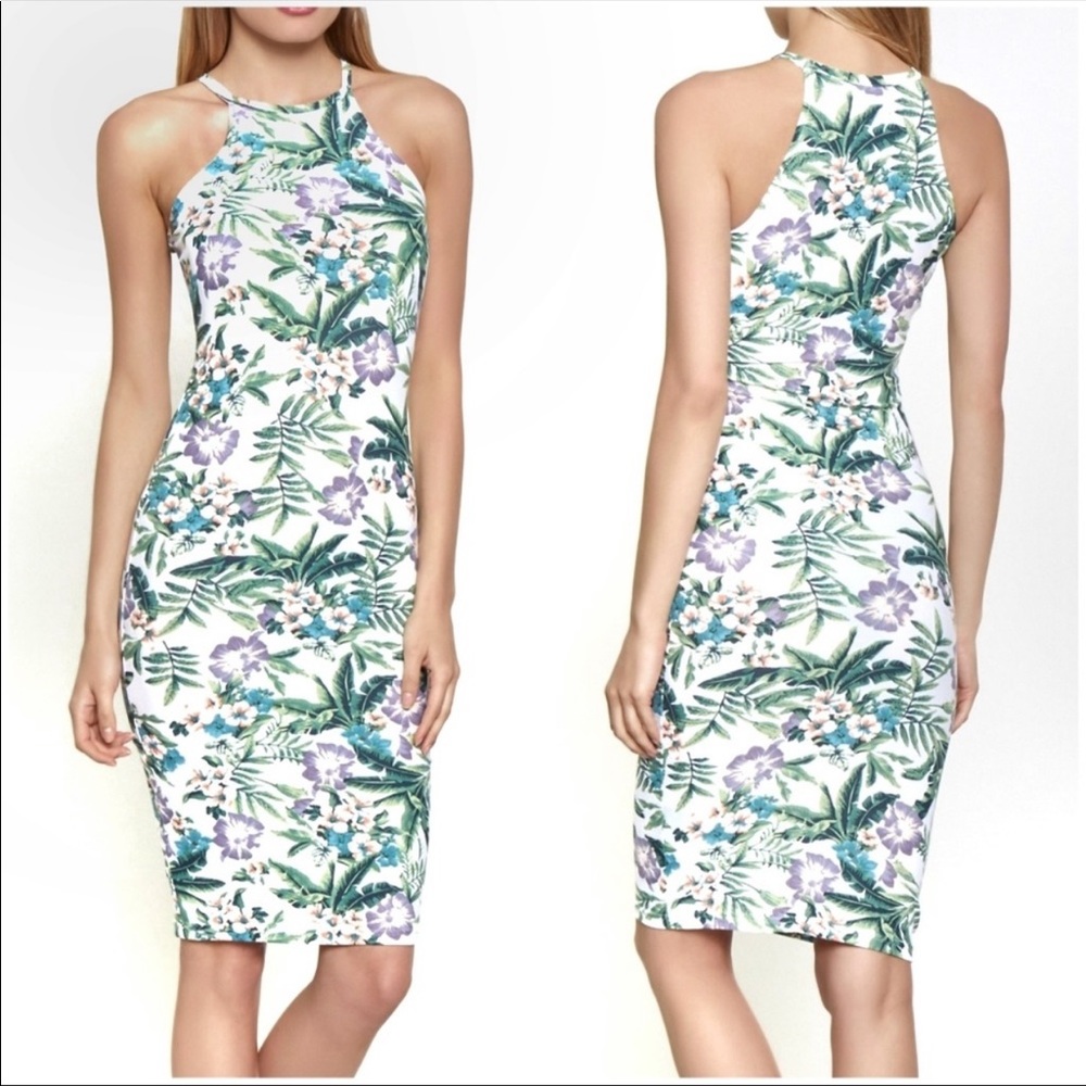 Tropical Print Dress